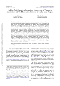 Nudging Self-Control: A Smartphone Intervention of Temptation