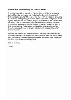 Introduction: Understanding the Story of Jezebel The following