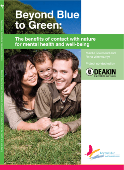 Beyond Blue to Green