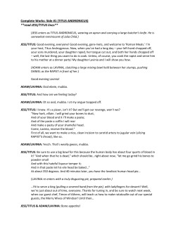 Complete Works: Side #1 (TITUS ANDRONICUS