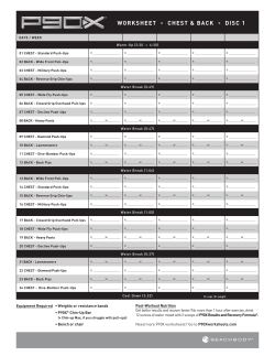 P90X Workout Sheets