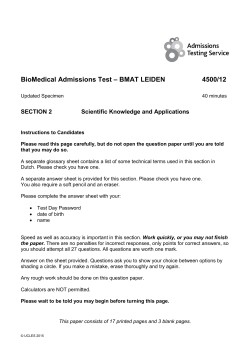 Section 2 specimen paper