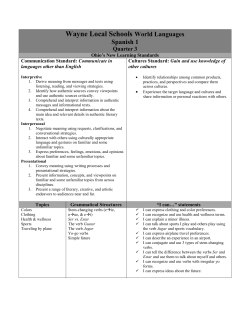 Third Quarter - Wayne Local Schools