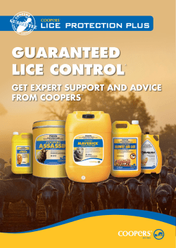 Brochures/Flyers - Coopers Animal Health