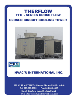 Therflow TFC Series Cross Flow Closed Circuit Cooling Tower