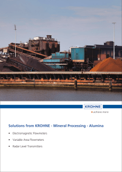 Mineral Processing - Alumina