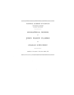 john mason clarke - National Academy of Sciences