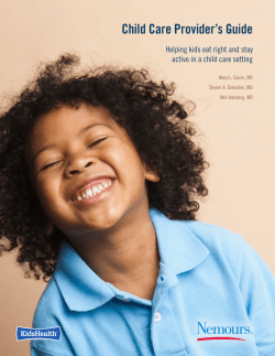 Child Care Provider`s Guide