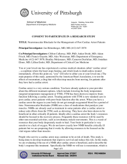 CONSENT TO PARTICIPATE IN A RESEARCH STUDY TITLE