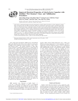 Improved Electrical Properties of Gd2O3&Otilde;GaAs Capacitor with