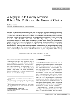 A Legacy in 20th-Century Medicine: Robert Allan Phillips and the