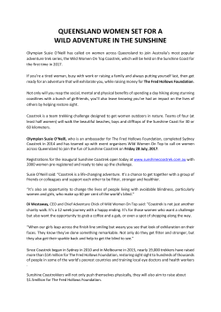 queensland women set for a wild adventure in the sunshine