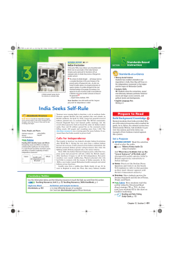 India Seeks Self-Rule