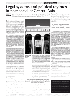 Legal systems and political regimes in post