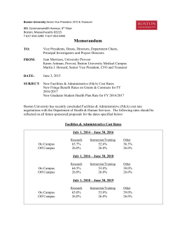 Memorandum - Boston University