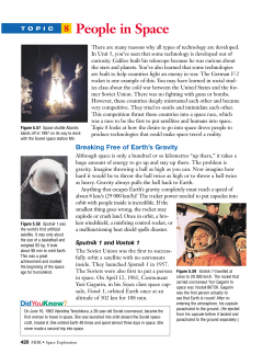 Unit 5 Space Exploration - Topic 8