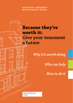 Rothesay Tenement Maintenance Guide