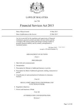 Financial Services Act 2013