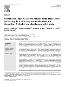Harmonease Chewable Tablets reduces noise