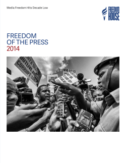 Freedom of the Press 2014