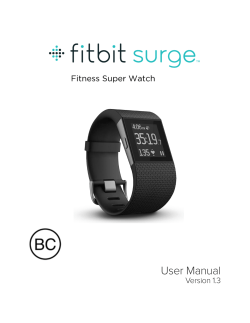 Fitbit Surge User Manual