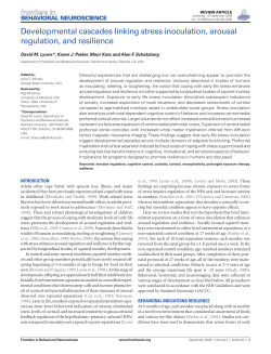 Developmental cascades linking