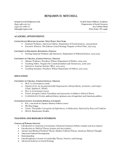 Curriculum vitae