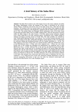 A brief history of the Indus River