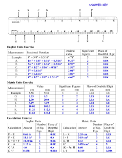 English Units Exercise Measurement Fractional Notation Decimal