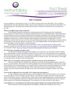 Hair Treatments and Pregnancy