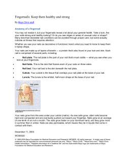 Fingernails: Keep them healthy and strong