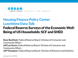 Changes in U.S. Family Finances: Results from the Survey of