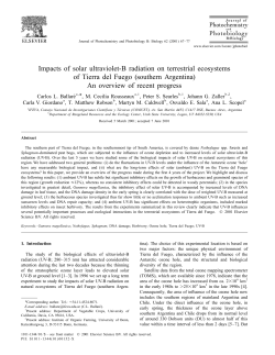 Impacts of solar ultraviolet-B radiation on terrestrial ecosystems of