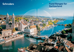 Fund Ranges for Switzerland