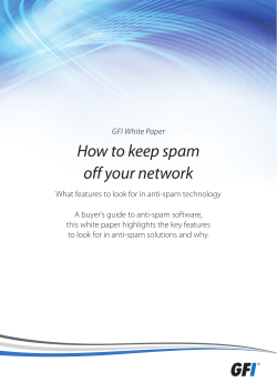 How to keep spam off your network