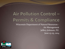 1 Air Management / Permitting