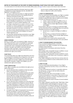 NOTICE OF YOUR RIGHTS IN THE EVENT OF