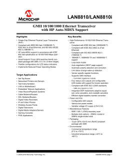 LAN8810/LAN8810i - GMII 10/100/1000 Ethernet Transceiver with