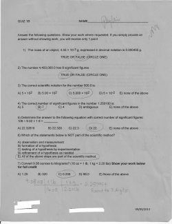 Mays Quiz 1B - Faculty Web Pages
