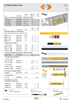 Transparent label protection MT10-1000 for PGS 10 - ses