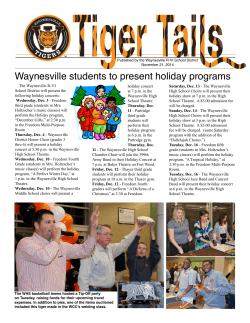 Tiger Tails Nov. 21, 2014 - Waynesville R
