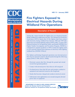 Fire Fighters Exposed to Electrical Hazards During Wildland