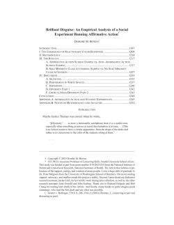 Brilliant Disguise: An Empirical Analysis of a Social Experiment