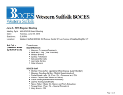 June 9, 2015 Regular Meeting