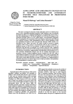 alpha lipoic acid ameliorate changes occur in