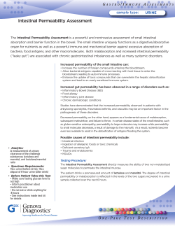 Intestinal Permeability Assessment