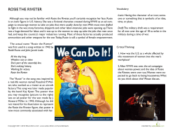 RoSIE THE RIvETER - History With Mr. Wallace