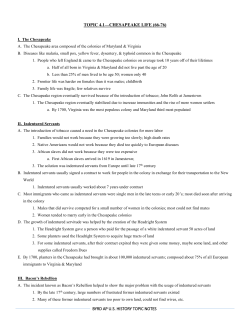 topic 4.1--chesapeake life