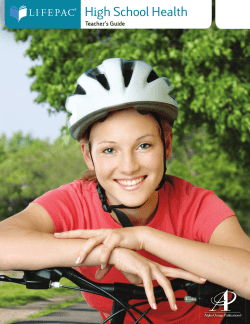 High School Health Teacher`s Guide CONTENTS