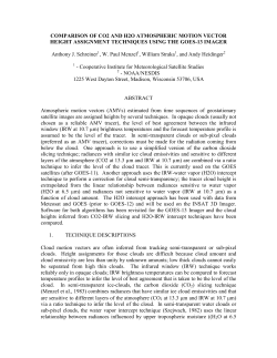 impact of satellite temperature, moisture, and wind